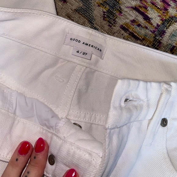 Good America Good Boy high waist jeans with tie ankles - Picture 4 of 4